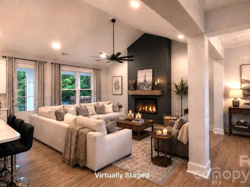 1205 Coppergate Drive, Salisbury, NC 28147.  MLS# CAR4406348, YatesRealty ID 40304. Modern living with open plan. (Virtually staged.)