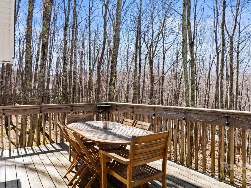 721 Pine Ridge Road, Beech Mountain, NC 28604.  MLS# CAR4242595, YatesRealty ID 4033. Back Deck