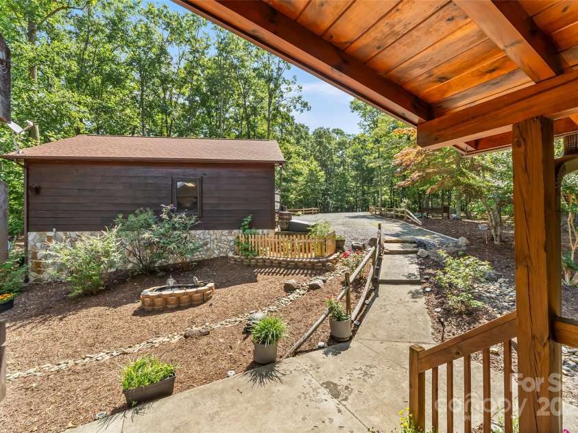 279 Outback Trail, Nebo, NC 28761.  MLS# CAR4277769, YatesRealty ID 4035. View from front porch