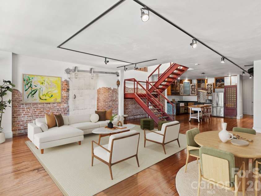 57 Broadway Street, Asheville, NC 28801.  MLS# CAR4405443, YatesRealty ID 40356. Virtually Staged