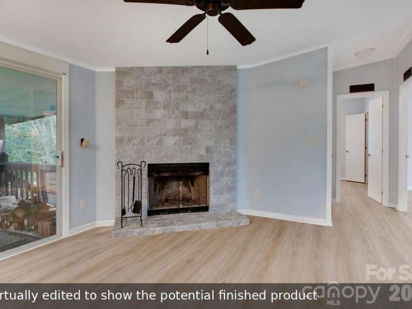 1474 Pea Ridge Road, Mill Spring, NC 28756.  MLS# CAR4407178, YatesRealty ID 40359. Virtually edited to show the potential finished product.