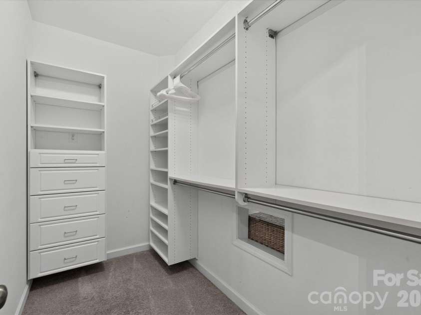 1348 Shinnecock Lane, Fort Mill, SC 29707.  MLS# CAR4397330, YatesRealty ID 40362. Second custom walk-in closet with access to laundry room
