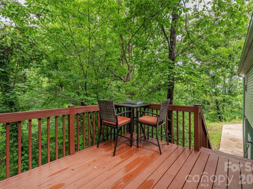 10 Rolling Acres Drive, Weaverville, NC 28787.  MLS# CAR4408170, YatesRealty ID 40363. Back deck