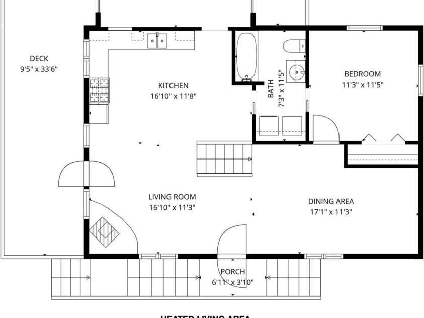 520 Patricia Road, Black Mountain, NC 28711.  MLS# CAR4389417, YatesRealty ID 40391. Main floor