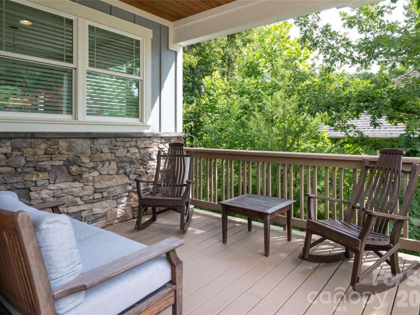 8 Sugarland Ridge Road, Fairview, NC 28730.  MLS# CAR4396136, YatesRealty ID 40393. Front Porch