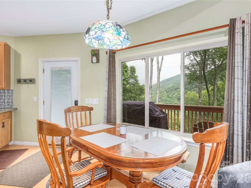 309 Irene Lane, Maggie Valley, NC 28751.  MLS# CAR4381461, YatesRealty ID 40412. Cozy Dining Area off Kitchen