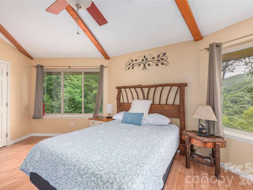 309 Irene Lane, Maggie Valley, NC 28751.  MLS# CAR4381461, YatesRealty ID 40412. Primary bedroom on main level