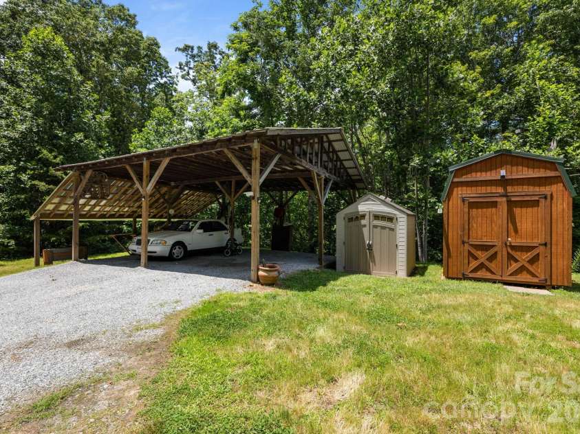 54 Thad Johnson Road, Saluda, NC 28773.  MLS# CAR4396758, YatesRealty ID 40414. Storage galore -