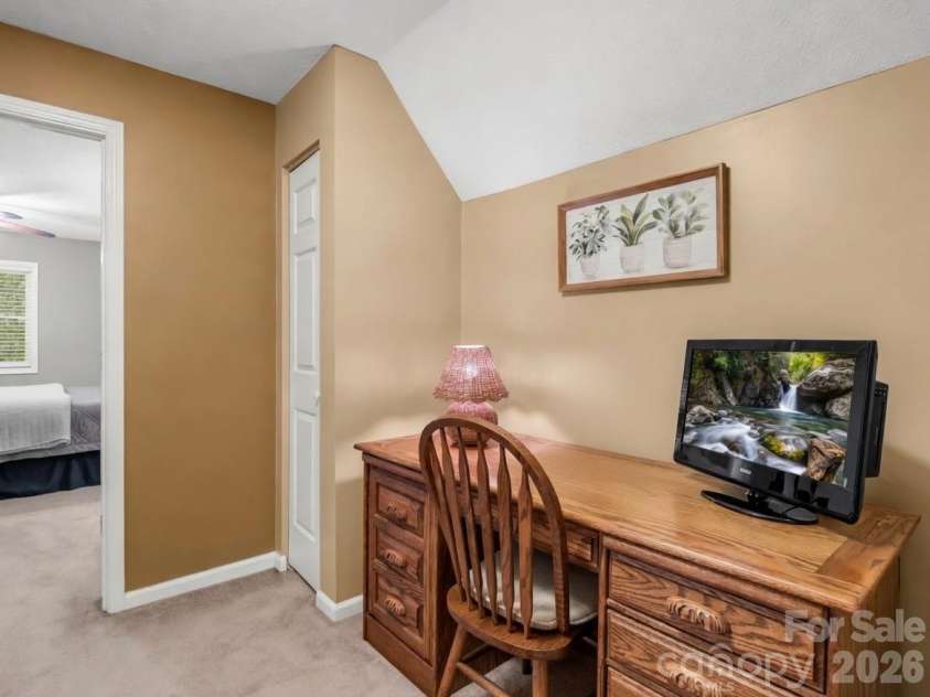 103 Audia Way Drive, Zirconia, NC 28790.  MLS# CAR4408285, YatesRealty ID 40416. Upstairs Study