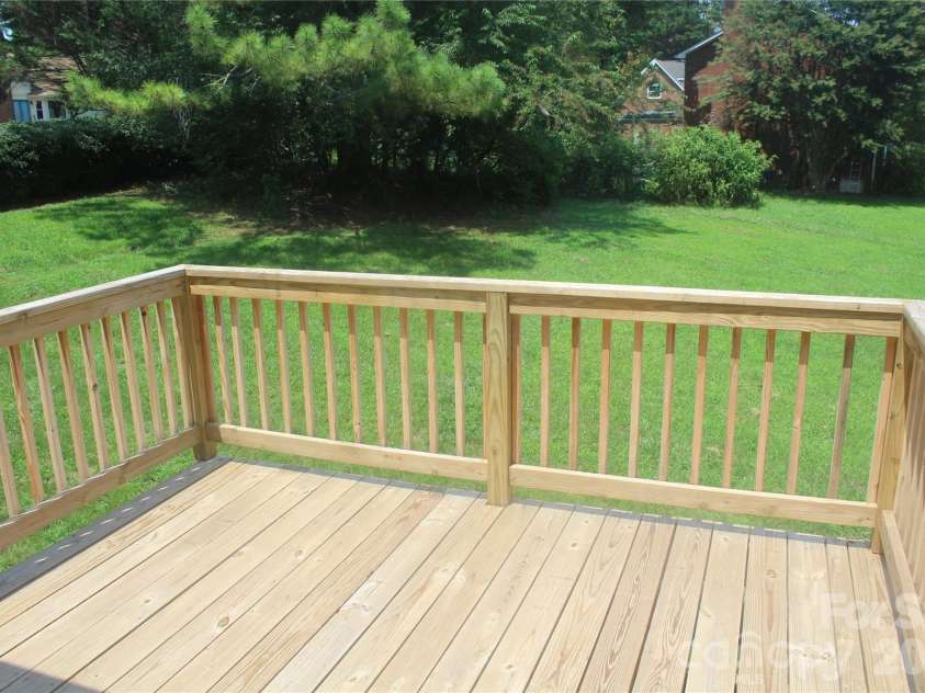 205 Inglewood Drive, Morganton, NC 28655.  MLS# CAR4408231, YatesRealty ID 40427. Back deck