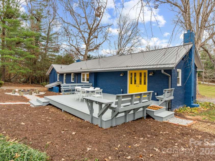 241 Pole Creasman Road, Asheville, NC 28806.  MLS# CAR4199603, YatesRealty ID 4043. Back deck and house