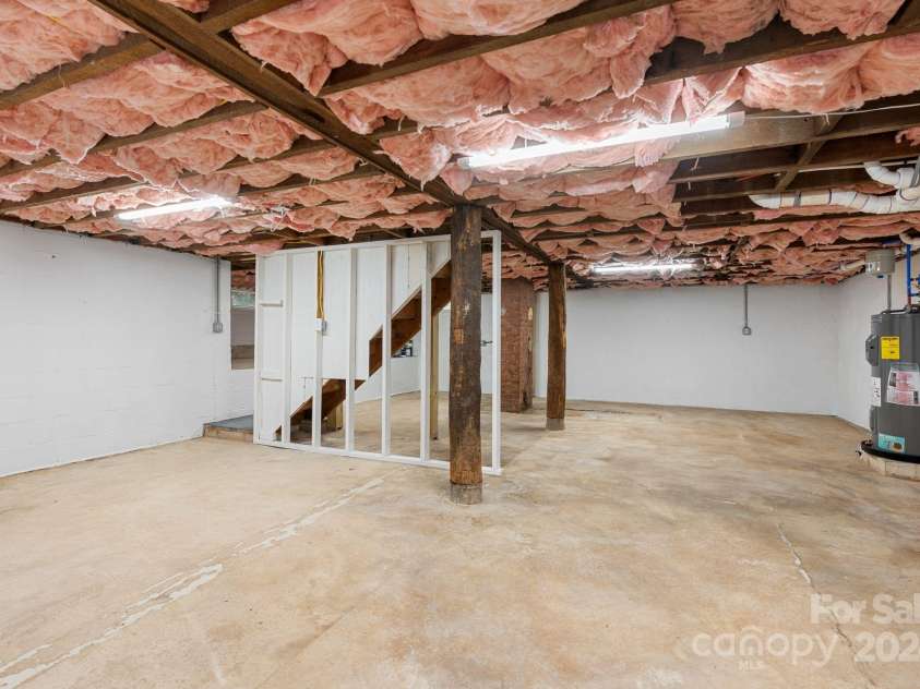 241 Pole Creasman Road, Asheville, NC 28806.  MLS# CAR4199603, YatesRealty ID 4043. Basement