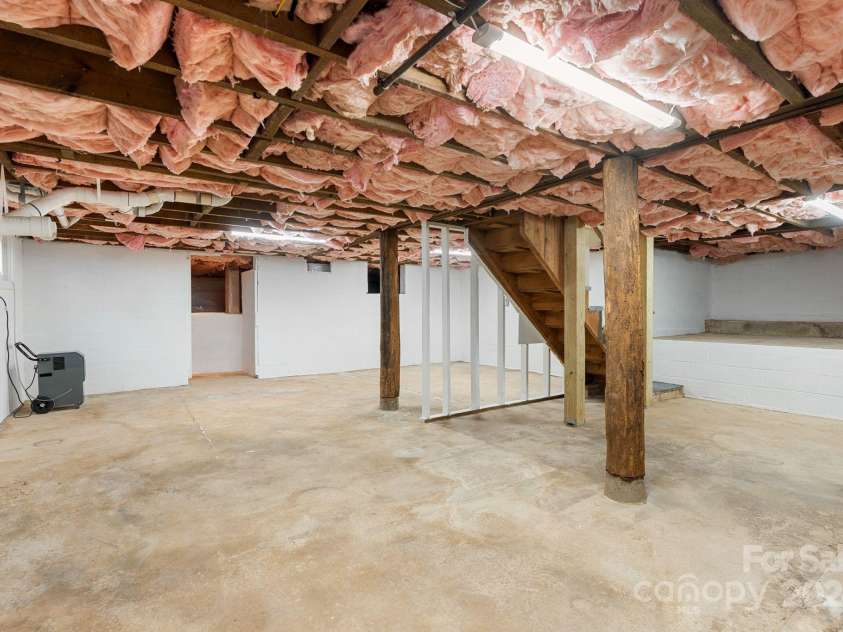 241 Pole Creasman Road, Asheville, NC 28806.  MLS# CAR4199603, YatesRealty ID 4043. Basement