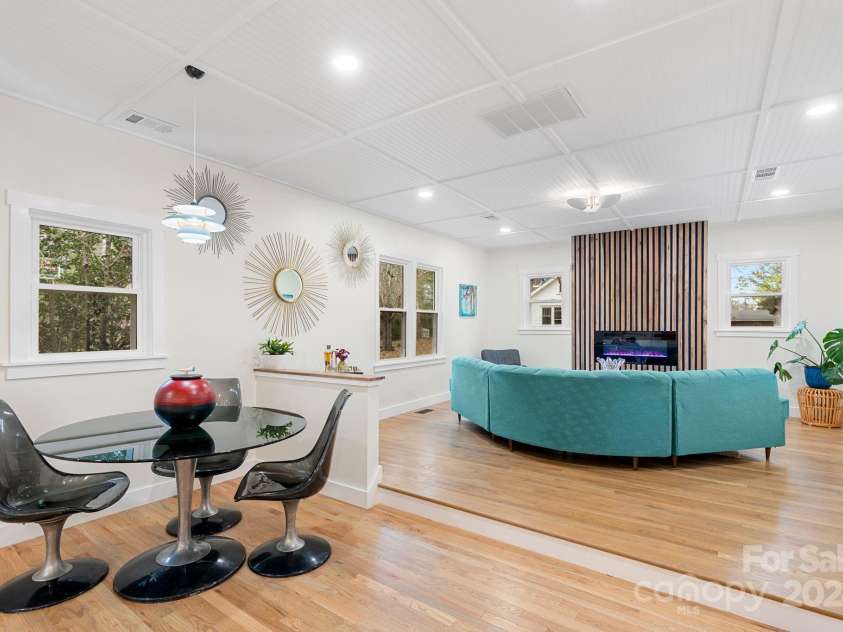 241 Pole Creasman Road, Asheville, NC 28806.  MLS# CAR4199603, YatesRealty ID 4043. Dining Area & Family Room