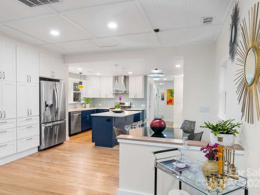 241 Pole Creasman Road, Asheville, NC 28806.  MLS# CAR4199603, YatesRealty ID 4043. Kitchen area from Family room