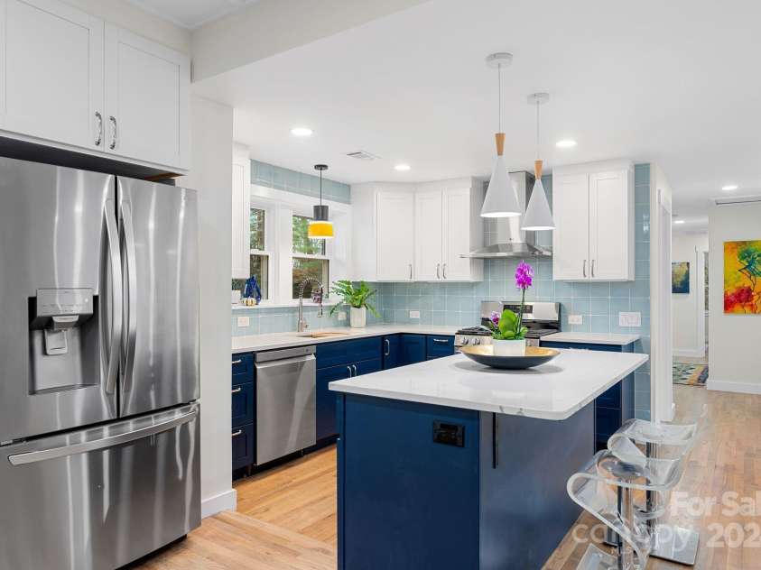 241 Pole Creasman Road, Asheville, NC 28806.  MLS# CAR4199603, YatesRealty ID 4043. Kitchen area looking into hallway