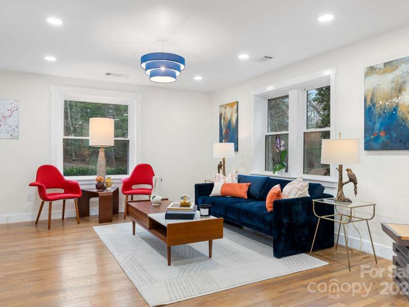 241 Pole Creasman Road, Asheville, NC 28806.  MLS# CAR4199603, YatesRealty ID 4043. Living room