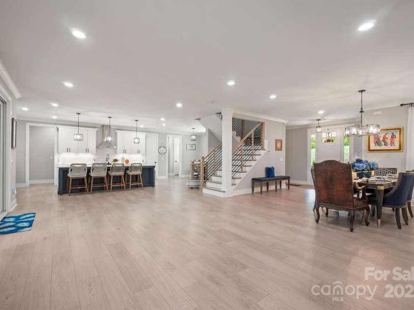 685 Knollcrest Drive, Concord, NC 28025.  MLS# CAR4256189, YatesRealty ID 4045. Open Concept with LVP floors throughout. Chair lift from main level to finished basement conveys.