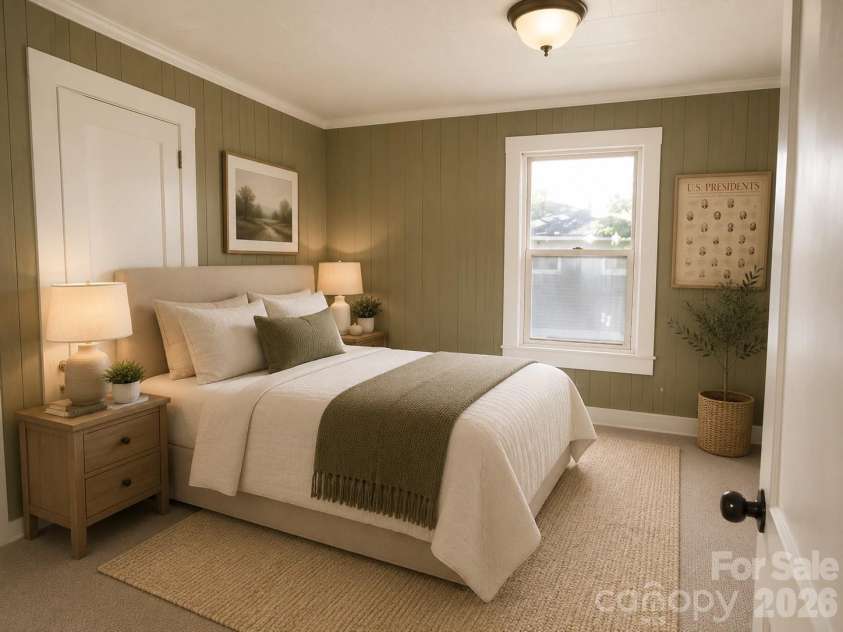 307 Goforth Drive, Thomasville, NC 27360.  MLS# CAR4409442, YatesRealty ID 40450. VIRTUALLY STAGED BEDROOM