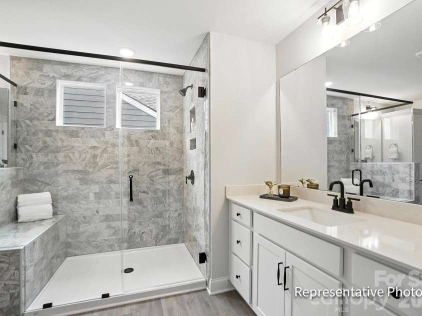 6022 New River Drive, Huntersville, NC 28078.  MLS# CAR4409552, YatesRealty ID 40455. Primary Bathroom