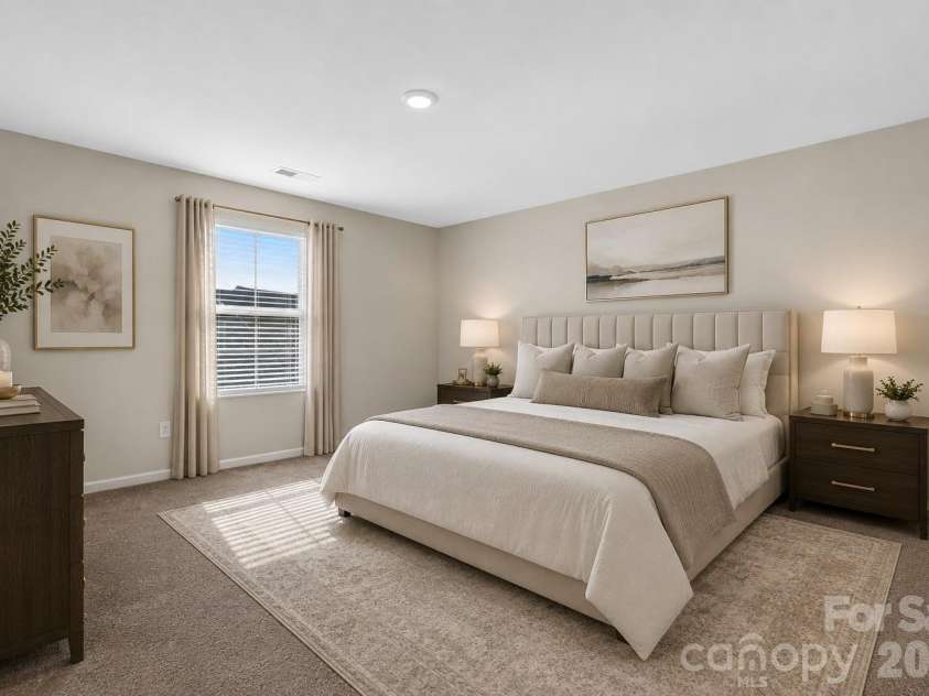 1503 Forkhorn Drive, Monroe, NC 28110.  MLS# CAR4409637, YatesRealty ID 40461. Virtually Staged Bedroom