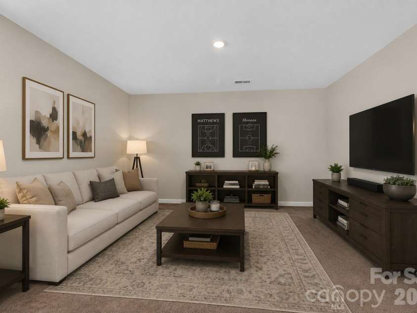1503 Forkhorn Drive, Monroe, NC 28110.  MLS# CAR4409637, YatesRealty ID 40461. Virtually Staged Bonus Room