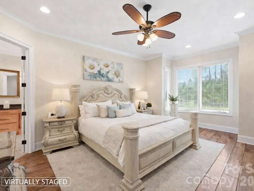 108 Washam Road, Mooresville, NC 28117.  MLS# CAR4334255, YatesRealty ID 4048. Spacious primary bedroom (Virtually Staged)