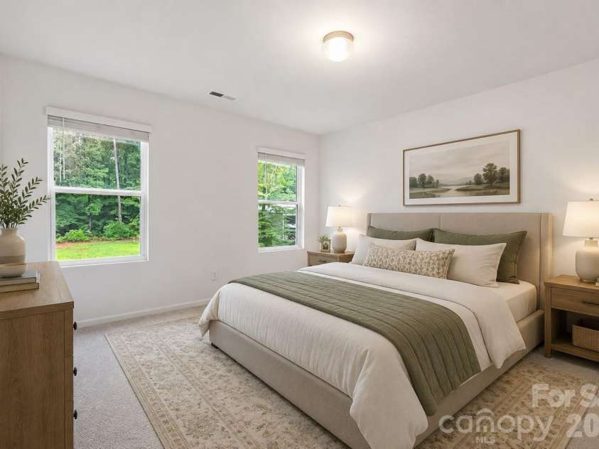 720 White Crane Road, Salisbury, NC 28146.  MLS# CAR4404297, YatesRealty ID 40531. Virtually Staged Primary Bedroom