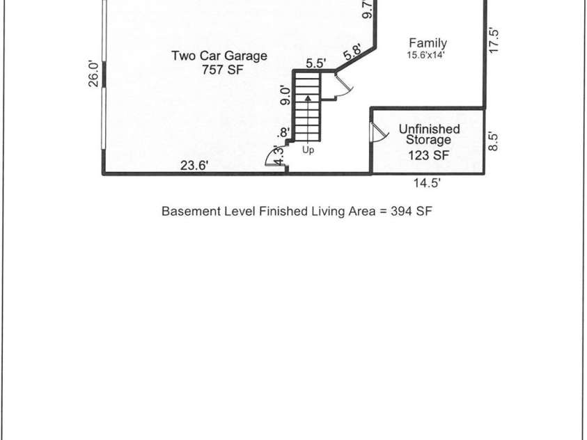 525 Carson Drive, Hendersonville, NC 28791.  MLS# CAR4409464, YatesRealty ID 40537. Floor Plan Basement