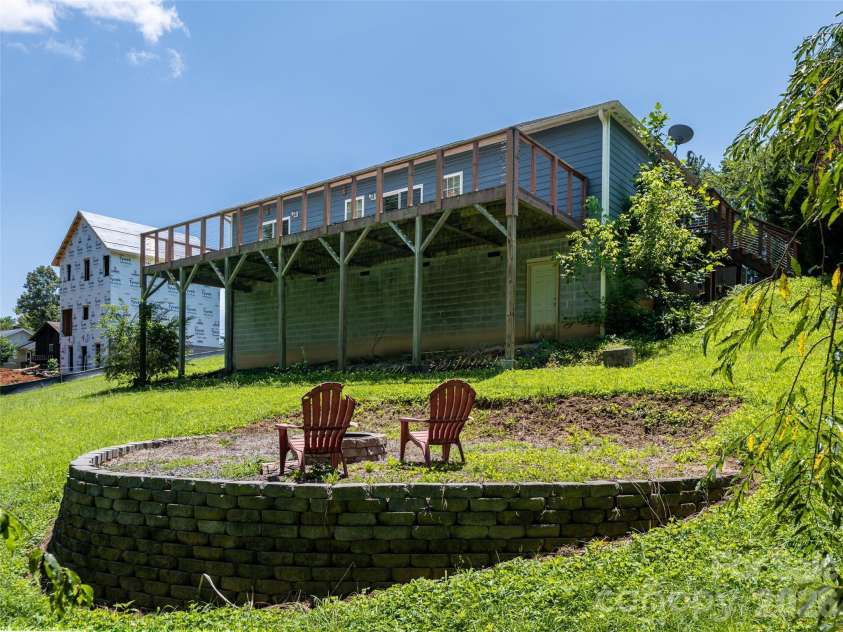 10 Ashe Road, Candler, NC 28715.  MLS# CAR4408371, YatesRealty ID 40538. View from backyard