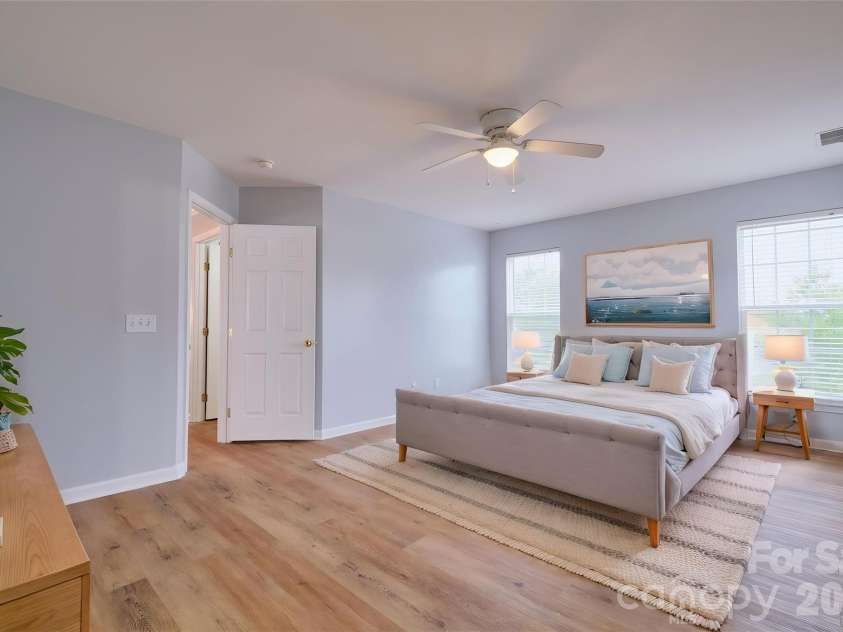 4960 Summerside Drive, Lake Wylie, SC 29710.  MLS# CAR4406000, YatesRealty ID 40544. Virtually staged master bedroom