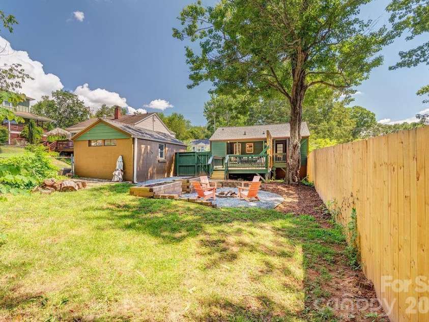 78 Morris Street, Asheville, NC 28806.  MLS# CAR4402363, YatesRealty ID 40549. Private level yard