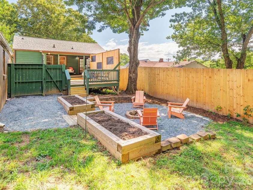 78 Morris Street, Asheville, NC 28806.  MLS# CAR4402363, YatesRealty ID 40549. Raised garden beds