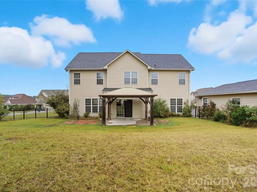 2365 Baxter Place, Concord, NC 28025.  MLS# CAR4307880, YatesRealty ID 4055. Rear View of home