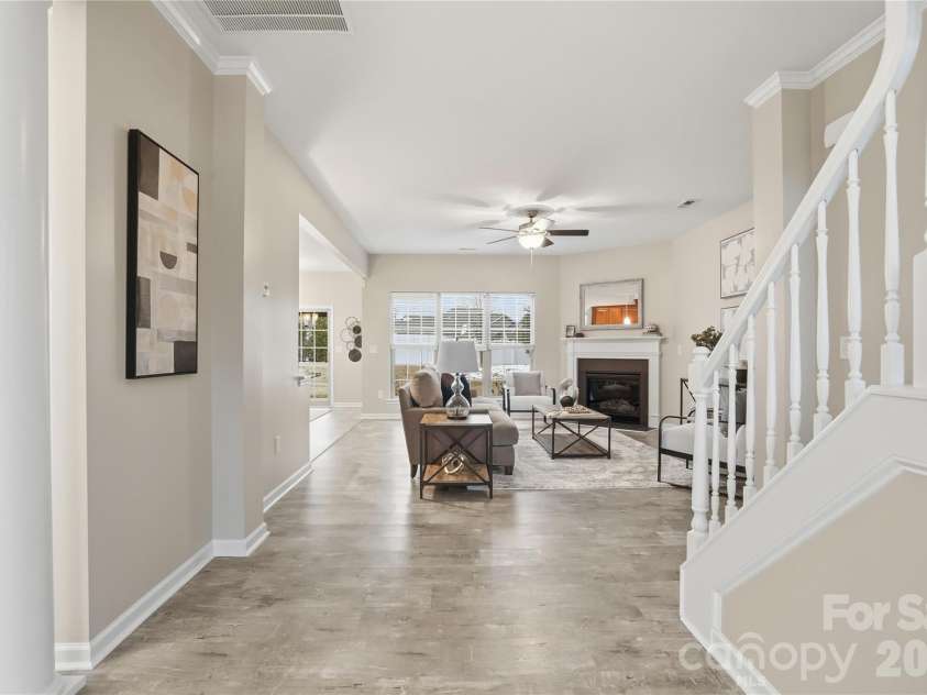 2365 Baxter Place, Concord, NC 28025.  MLS# CAR4307880, YatesRealty ID 4055. View into Great Room
