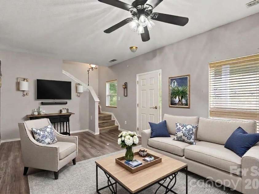 2729 Meadow Knoll Drive, Charlotte, NC 28269.  MLS# CAR4408544, YatesRealty ID 40573. Virtually staged
