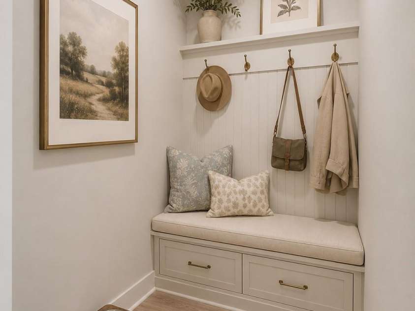 2804 Forest Lawn Drive, Weddington, NC 28104.  MLS# CAR4409157, YatesRealty ID 40618. Mudroom Launch