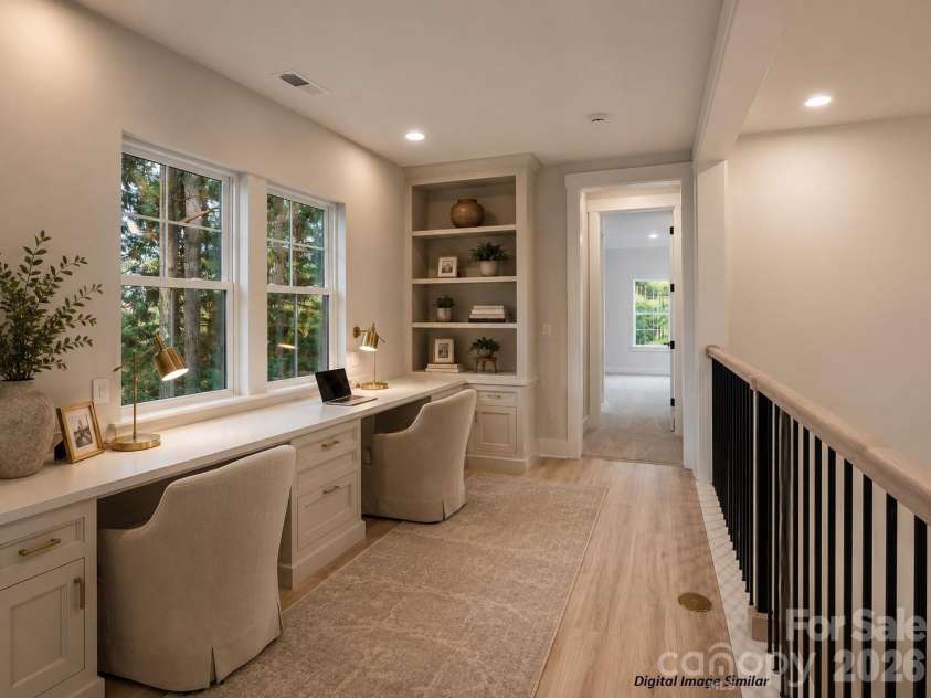 2804 Forest Lawn Drive, Weddington, NC 28104.  MLS# CAR4409157, YatesRealty ID 40618. Upstairs Tech/Study Space