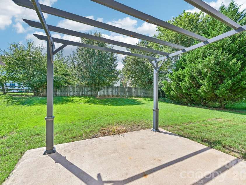 112 Nevis Lane, Mooresville, NC 28115.  MLS# CAR4409675, YatesRealty ID 40620. Pergola
