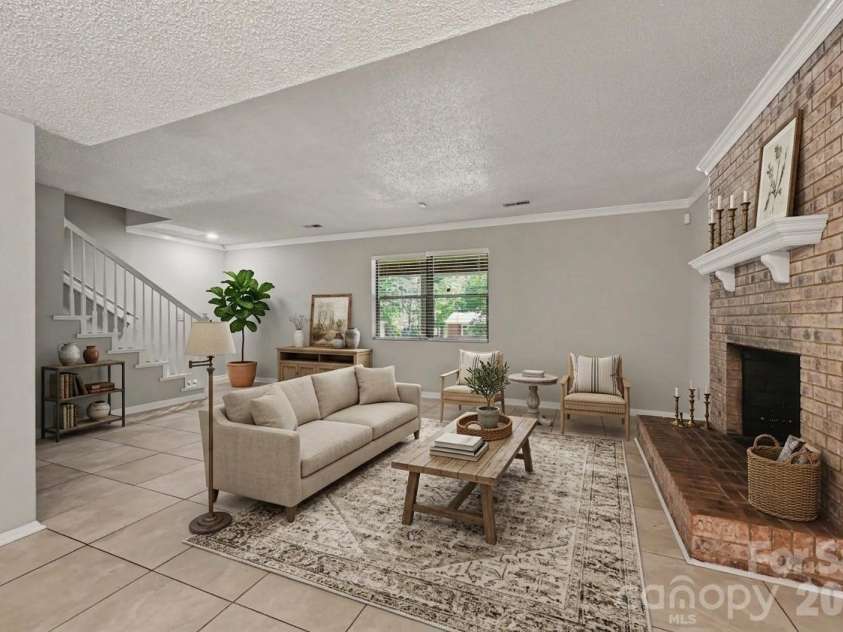 5729 Brickstone Drive, Charlotte, NC 28227.  MLS# CAR4403654, YatesRealty ID 40650. Virtually Staged