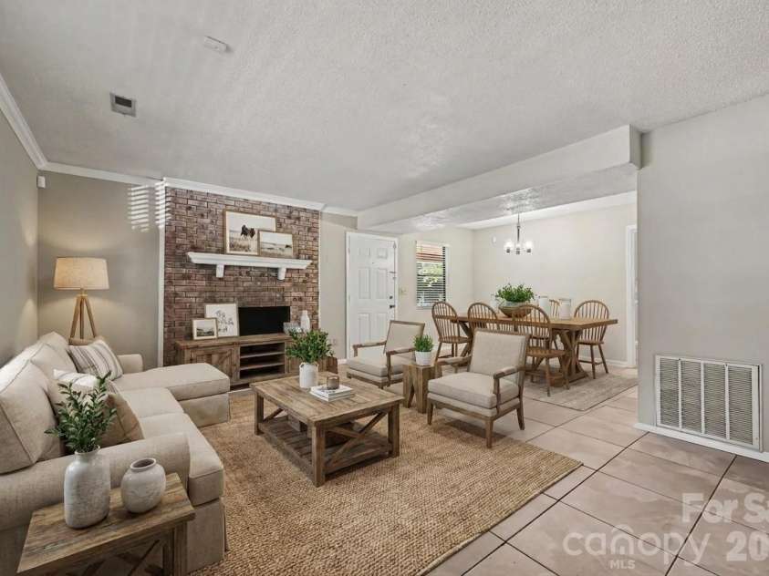5729 Brickstone Drive, Charlotte, NC 28227.  MLS# CAR4403654, YatesRealty ID 40650. Virtually Staged