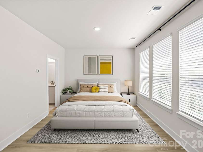 3213 Zenith Lane, Charlotte, NC 28205.  MLS# CAR4402742, YatesRealty ID 40661. Virtual Staging - Primary Bedroom
