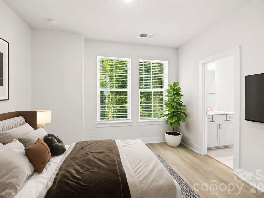 3213 Zenith Lane, Charlotte, NC 28205.  MLS# CAR4402742, YatesRealty ID 40661. Virtual Staging - Third FloorGuest Bedroom
