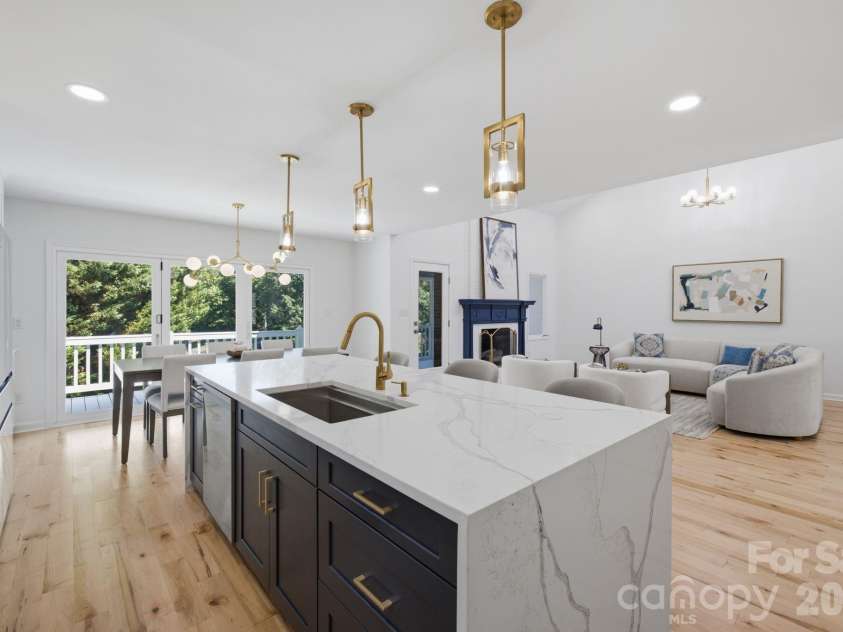 2494 Cherry Lane, Denver, NC 28037.  MLS# CAR4404242, YatesRealty ID 40664. Kitchen overlooking the main living area.