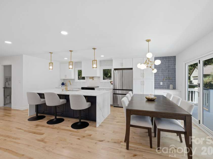 2494 Cherry Lane, Denver, NC 28037.  MLS# CAR4404242, YatesRealty ID 40664. Seamless kitchen and dining layout.