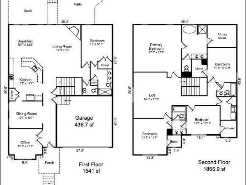 13403 Highflyer Woods Lane, Charlotte, NC 28278.  MLS# CAR4404795, YatesRealty ID 40665. Floor Plan