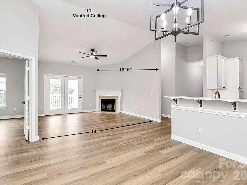 16464 Redstone Mountain Lane, Charlotte, NC 28277.  MLS# CAR4341427, YatesRealty ID 4067. View from Dining room