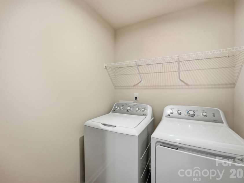 1705 Gutter Branch Drive, Charlotte, NC 28216.  MLS# CAR4404002, YatesRealty ID 40698. Second Floor Laundry