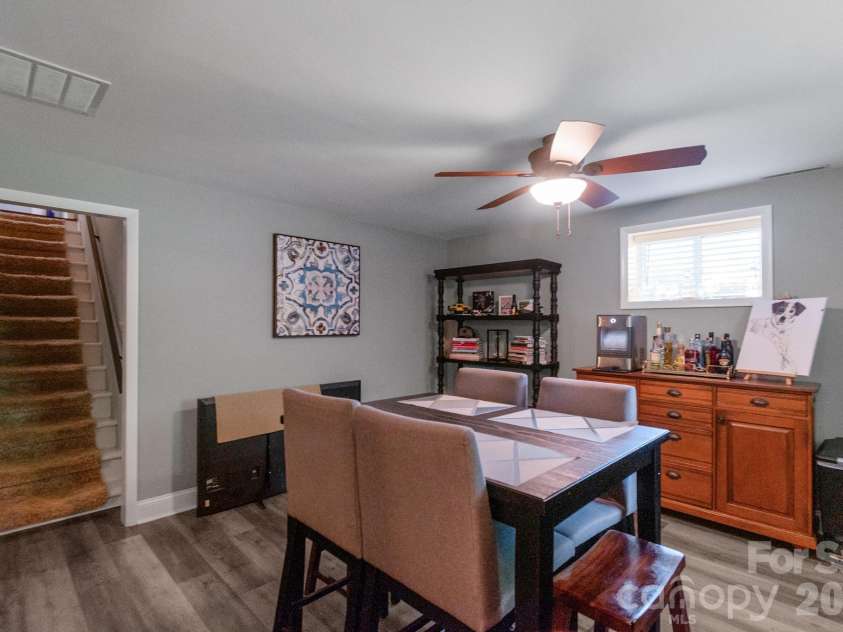 1501 Old Hickory Grove Road, Mount Holly, NC 28120.  MLS# CAR4403657, YatesRealty ID 40699. Lower level dining space