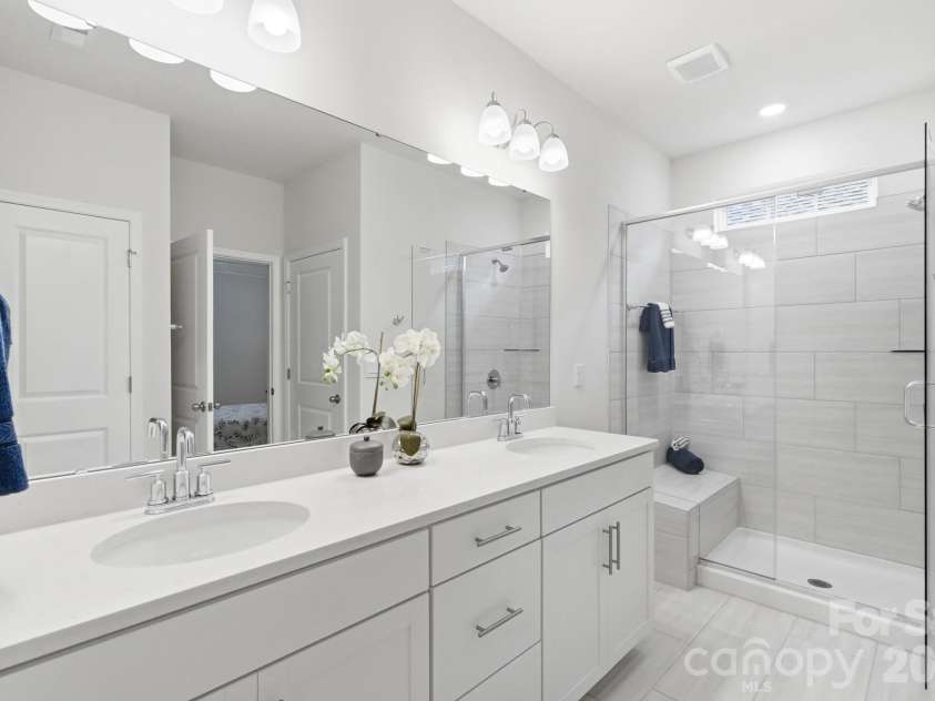 115 Shayna Road, Troutman, NC 28166.  MLS# CAR4407624, YatesRealty ID 40740. Double vanities make busy mornings easy.